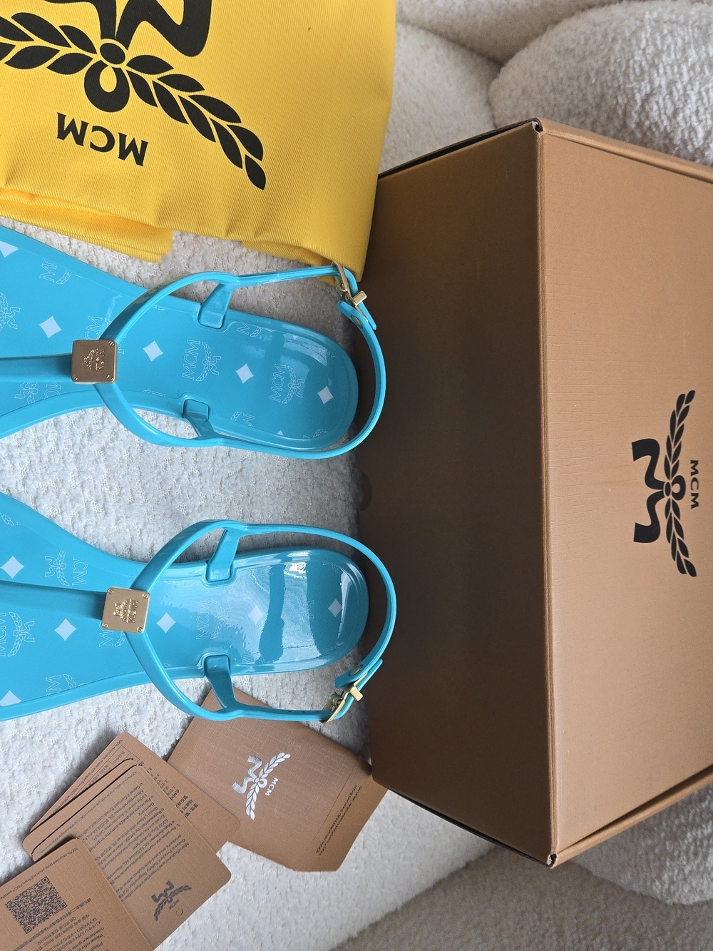 MCM Visetos Jelly Sandals – Size 39 | Brand New in Box | - Picture 2 of 14
